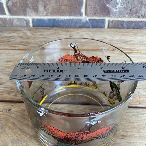 MCM Pheasant Hunter Ice Bucket, Red Green Gold Sportsman Hazel Atlas NO COVER - Picture 7 of 7